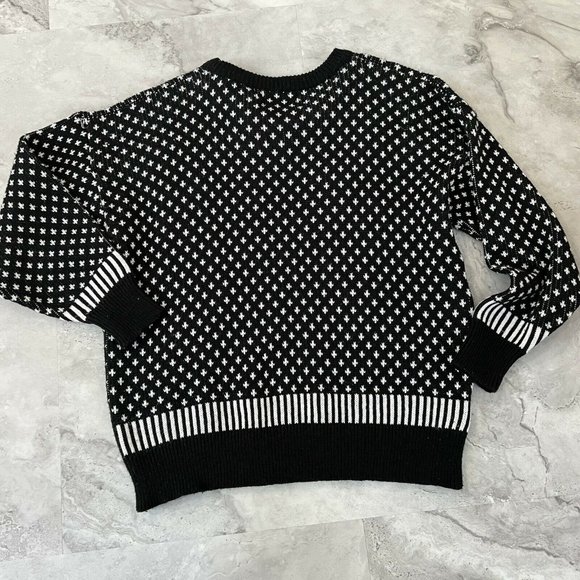 Adrian Spencer Vintage Shapes Color 3D 80’s Sweater Size Large L Black - Picture 2 of 4